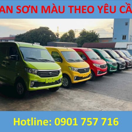 xe tải van thaco 2 chỗ sơn màu